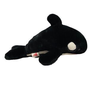 Dakin Plush Killer Whale Sea World 1988 Stuffed Animal 16” Long Vintage